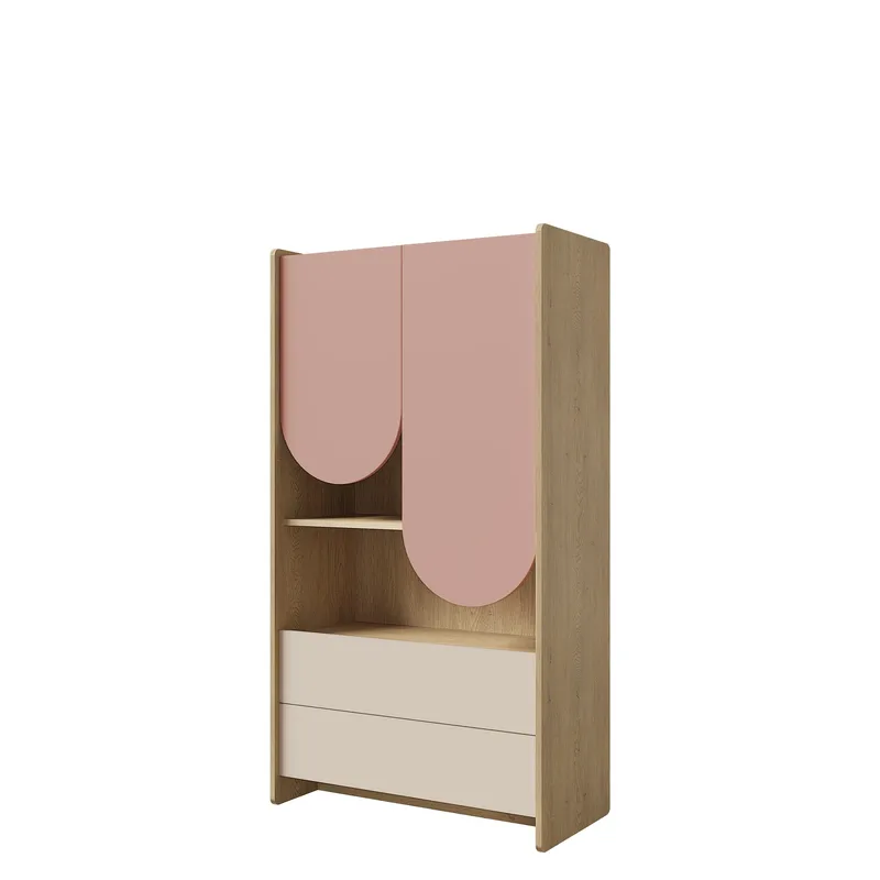 Zarek Bokhylla 84 cm i Ek, Träfärgad
