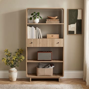Zavio Bokhylla 78x153x34 cm - Ek - Förvaring - Hyllor - Bokhylla