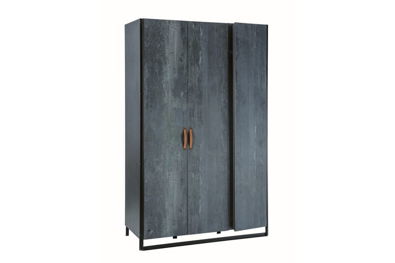 AKANSHA Garderob 132x210 cm Blå - Garderober & garderobssystem
