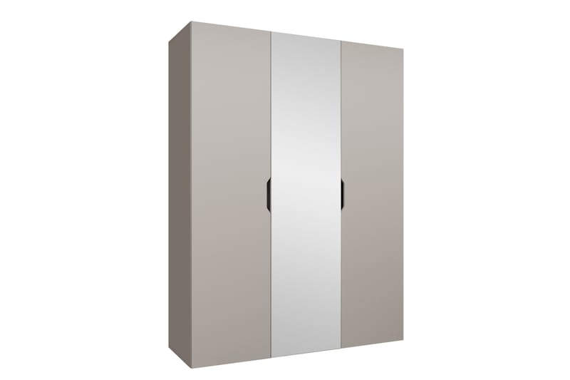 Abano Garderob m. Spegel 52x202 cm - Beige - Förvaring - Sko- & klädförvaring - Garderober & garderobssystem