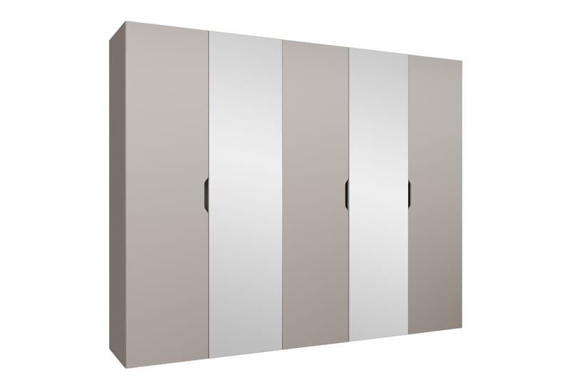 Abano Garderob m. Spegel 52x202 cm - Beige - Förvaring - Sko- & klädförvaring - Garderober & garderobssystem