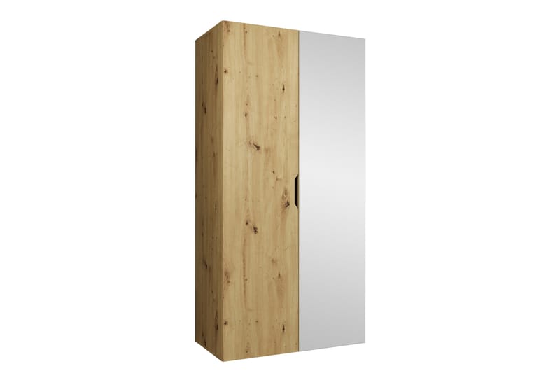 Abano Garderob m. Spegel 52x202 cm - Brun - Förvaring - Sko- & klädförvaring - Garderober & garderobssystem