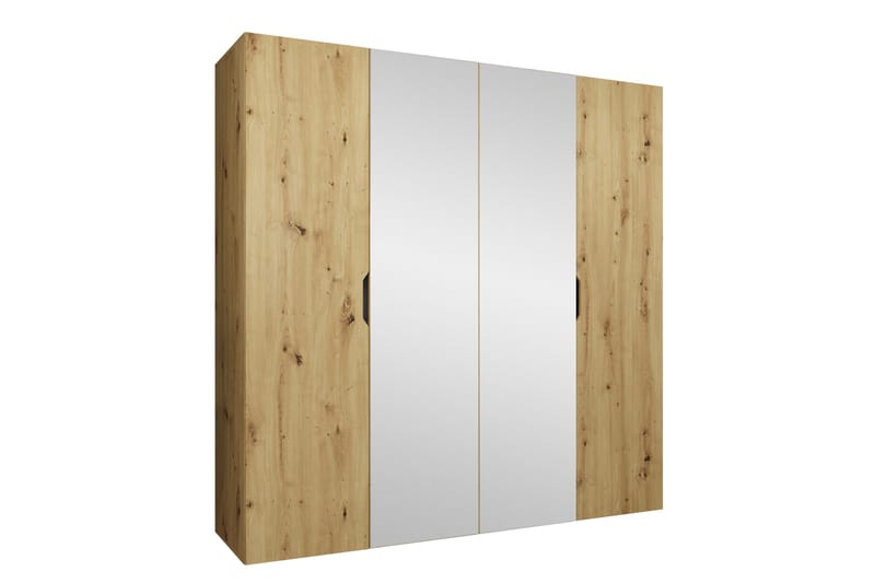 Abano Garderob m. Spegel 52x202 cm - Brun - Förvaring - Sko- & klädförvaring - Garderober & garderobssystem