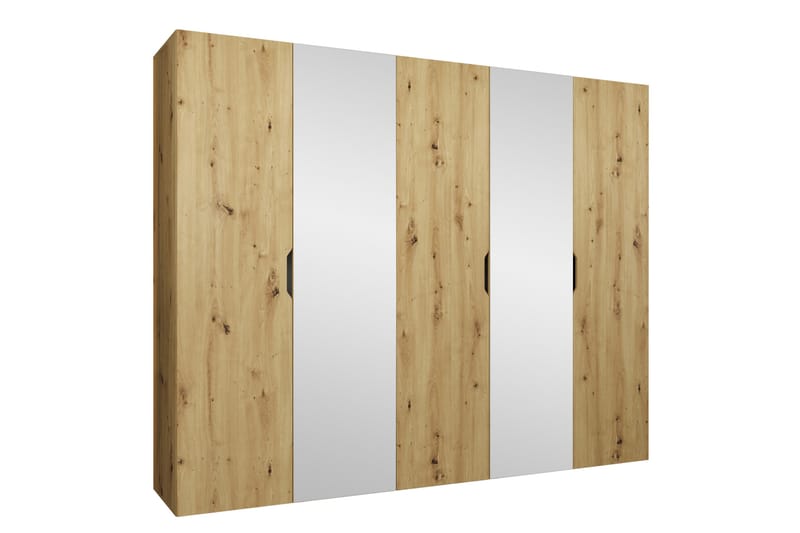 Abano Garderob m. Spegel 52x202 cm - Brun - Förvaring - Sko- & klädförvaring - Garderober & garderobssystem