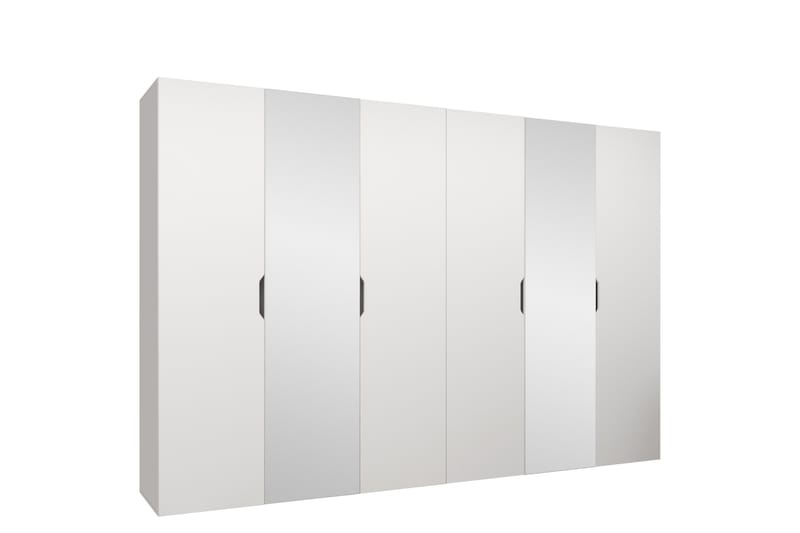 Abano Garderob m. Spegel 52x202 cm - Vit - Förvaring - Sko- & klädförvaring - Garderober & garderobssystem