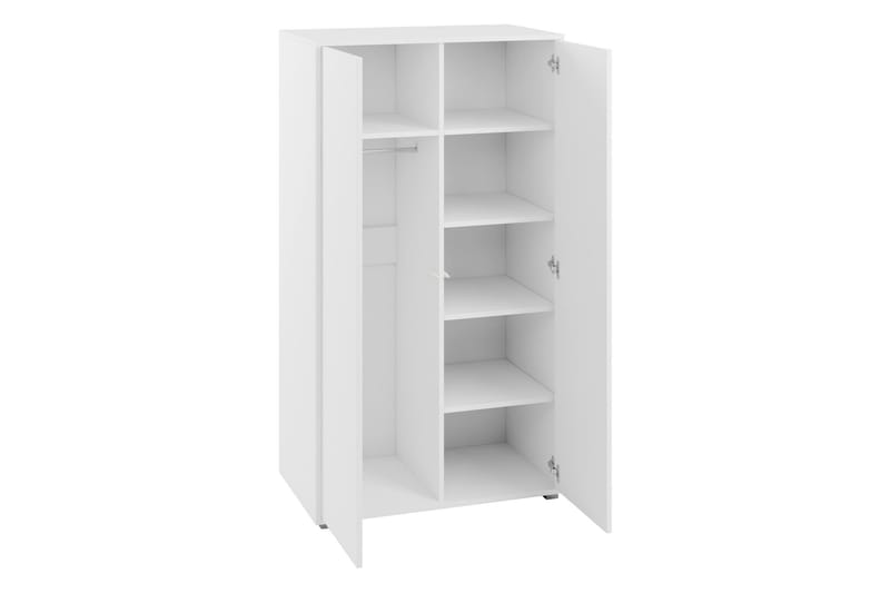 Agawal Garderob 100x178 cm - Vit - Förvaring - Sko- & klädförvaring - Garderober & garderobssystem