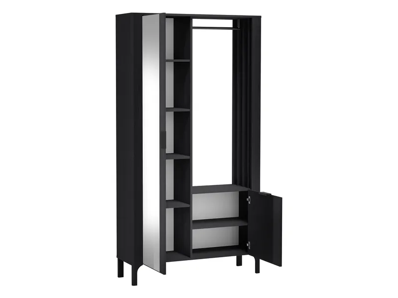 Aggarwal Garderob med Spegel 105 cm - Förvaring - Sko- & klädförvaring - Garderober & garderobssystem