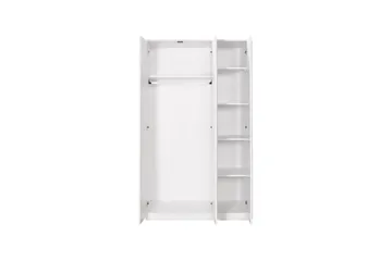 Ajra Garderob 103x185 cm Vit - Hanah Home - Förvaring - Sko- & klädförvaring - Garderober & garderobssystem