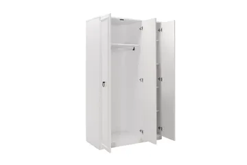 Ajra Garderob 103x185 cm Vit - Hanah Home - Förvaring - Sko- & klädförvaring - Garderober & garderobssystem