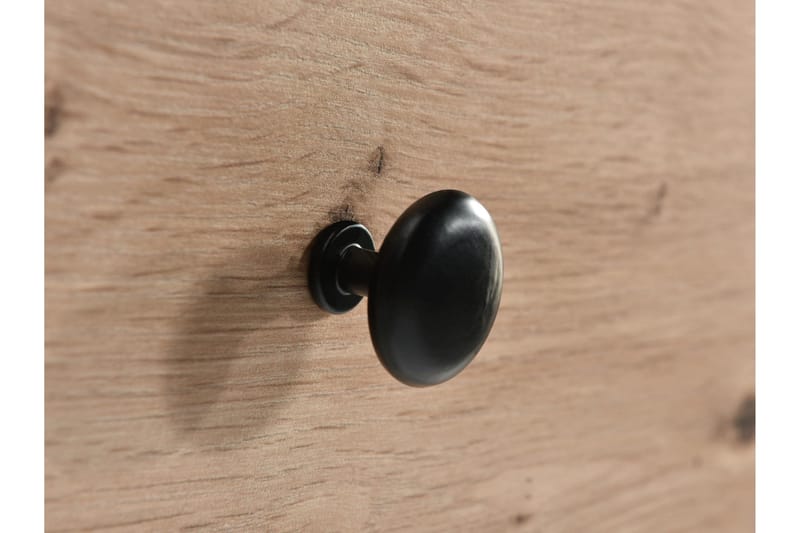 Aldbrough Garderob med Spegel 150x213 cm - Brun/Svart - Förvaring - Sko- & klädförvaring - Garderober & garderobssystem