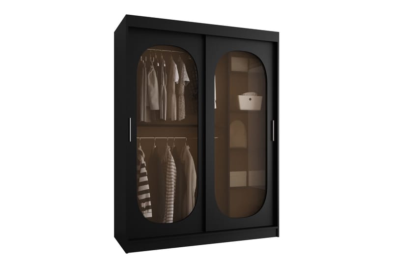 Allegra Garderob 150x200 cm, Grå/Grön