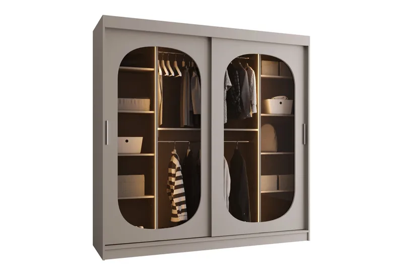 Allegra Garderob 200x200 cm, Beige