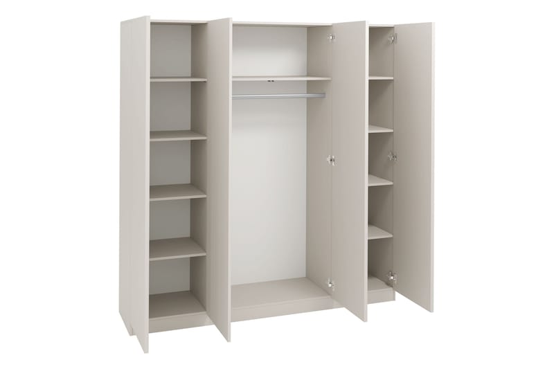 Amelus Garderob 205x220 cm - Brun - Förvaring - Sko- & klädförvaring - Garderober & garderobssystem