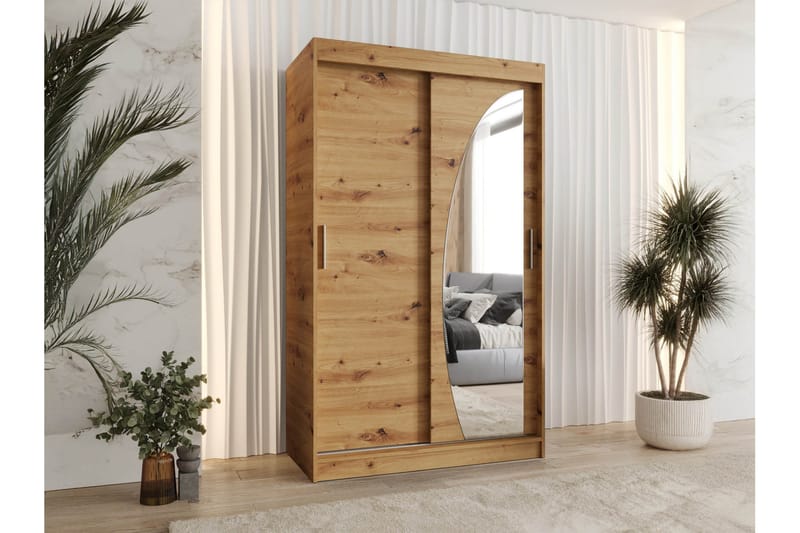 Amira Garderob m. Spegel 120x200 cm - Förvaring - Sko- & klädförvaring - Garderober & garderobssystem
