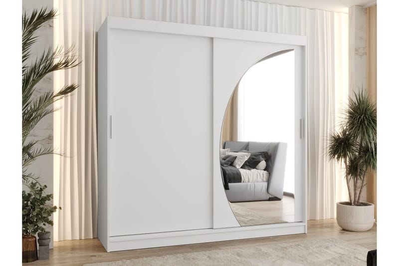 Amira Garderob m. Spegel 200x200 cm - Förvaring - Sko- & klädförvaring - Garderober & garderobssystem