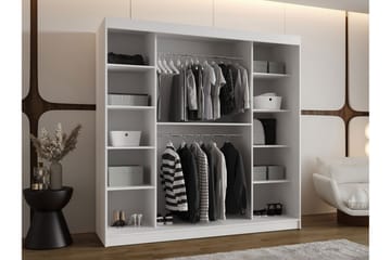 Amira Garderob m. Spegel 200x200 cm - Förvaring - Sko- & klädförvaring - Garderober & garderobssystem