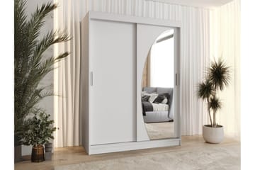 Amira Garderob med Spegel 150x200 cm i Trä - Vit - Förvaring - Sko- & klädförvaring - Garderober & garderobssystem