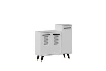 ASIMO Skohylla Garderob 90x90,6 cm Vit
