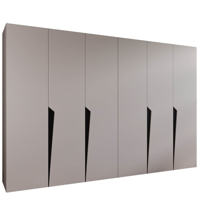 Barile Garderob 300 cm, cashmere, svart
