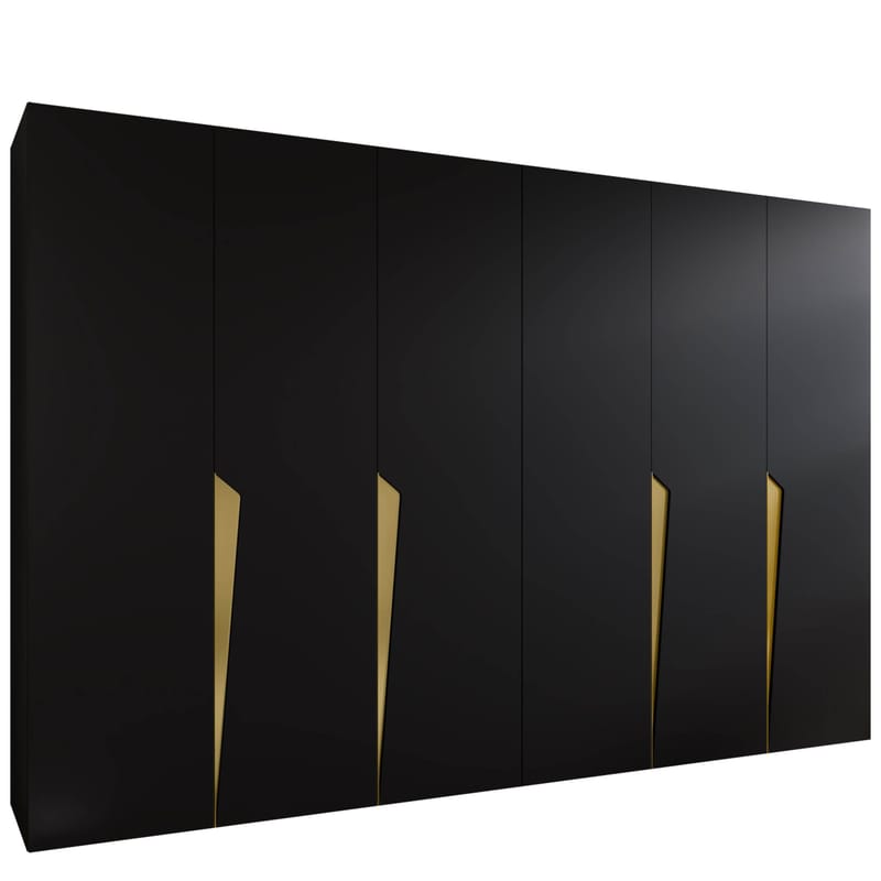 Barile Garderob 300 cm, svart