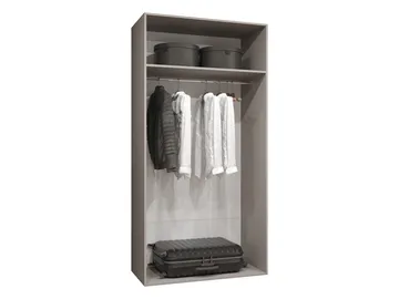 Barile Garderob med spegel 100 cm - cashmere/guld - Förvaring - Sko- & klädförvaring - Garderober & garderobssystem