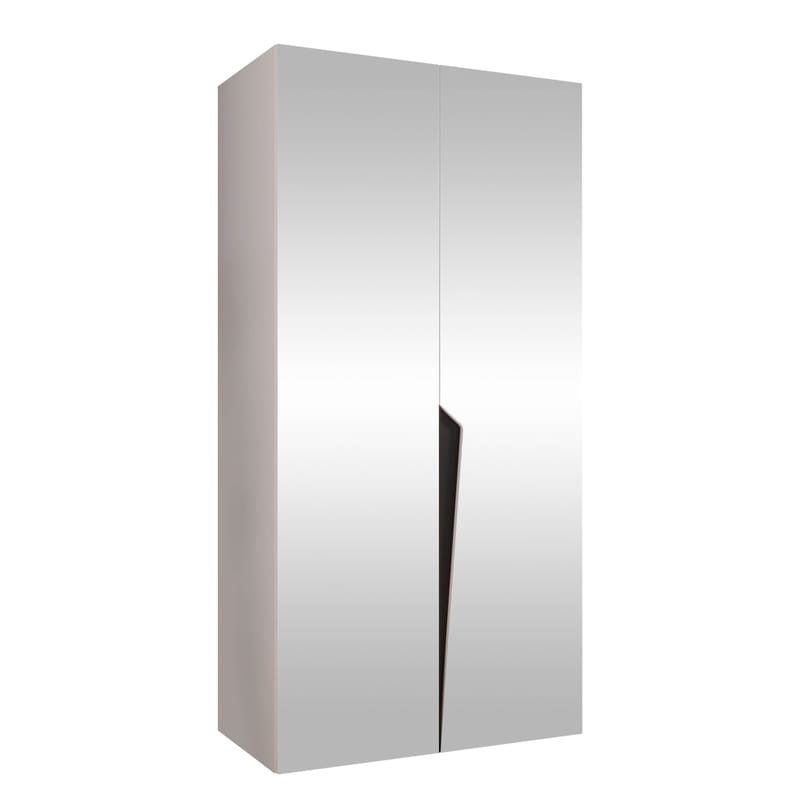 Barile Garderob med spegel 100 cm, vit