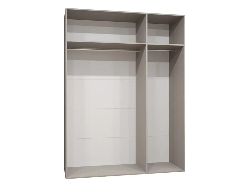 Barile Garderob med spegel 150 cm - Svart - Förvaring - Sko- & klädförvaring - Garderober & garderobssystem