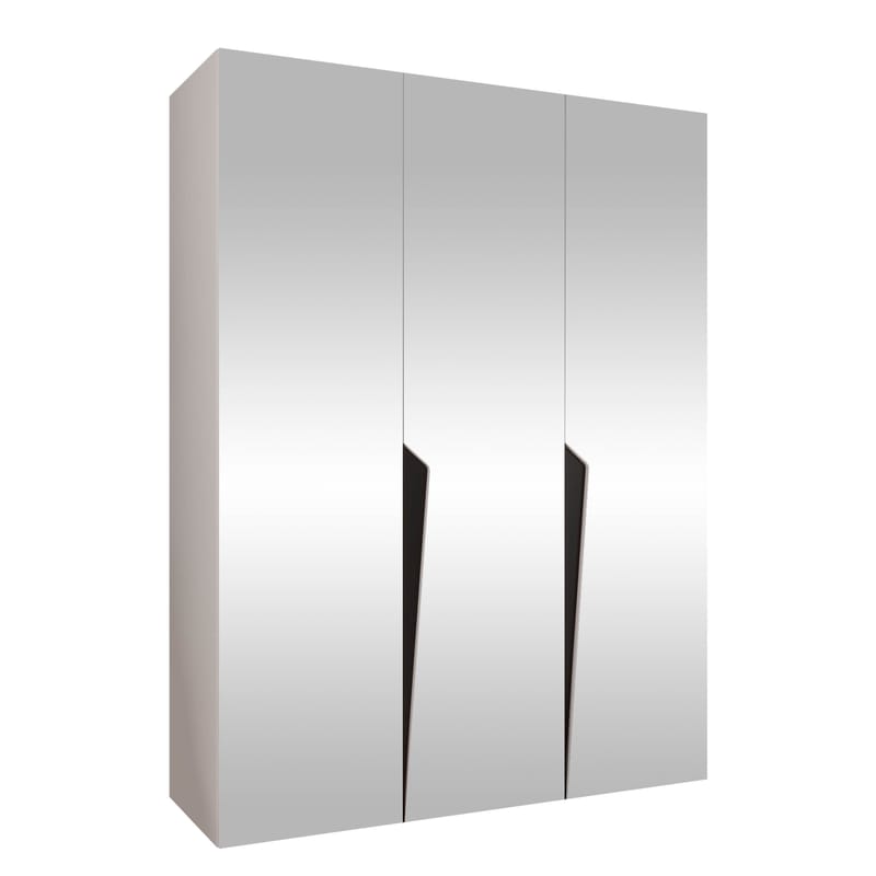 Barile Garderob med spegel 150 cm, vit