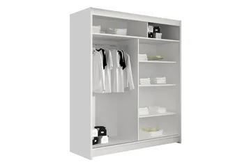 Bay Garderob 150x200 cm - Brun - Förvaring - Sko- & klädförvaring - Garderober & garderobssystem