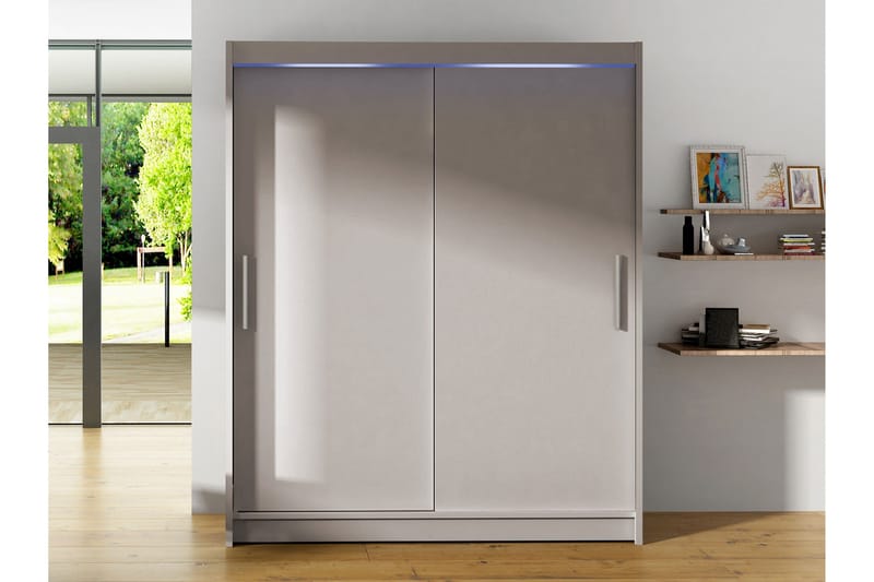 Bay Garderob 150x200 cm - Grå - Förvaring - Sko- & klädförvaring - Garderober & garderobssystem