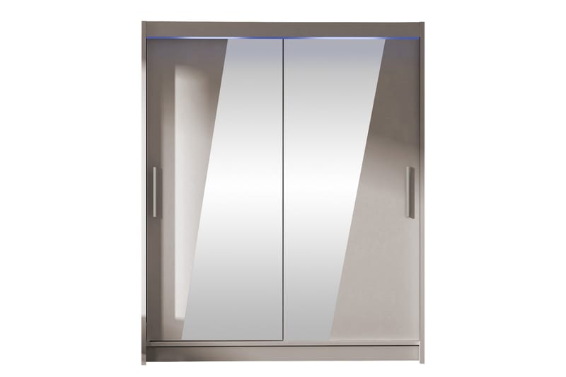 Bay Garderob m. Spegel 150x200 cm, Grå