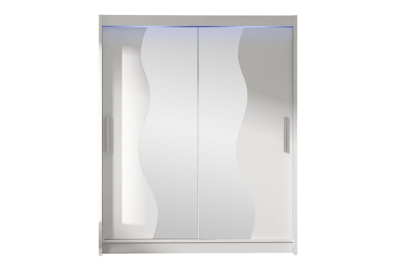 Bay Garderob m. Spegel 150x200 cm, Vit