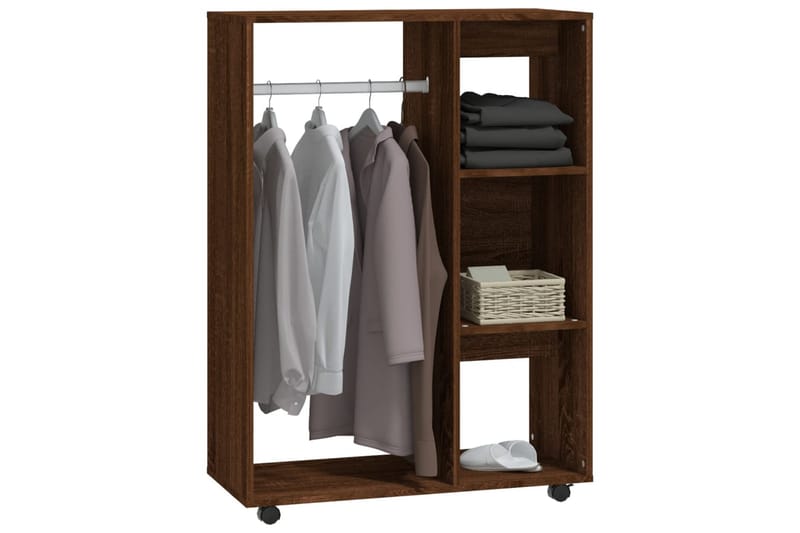 beBasic Garderob brun ek 80x40x110 cm konstruerat trä - Förvaring - Sko- & klädförvaring - Garderober & garderobssystem