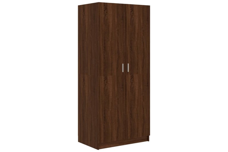 beBasic Garderob brun ek 80x52x180 cm konstruerat trä - Förvaring - Sko- & klädförvaring - Garderober & garderobssystem