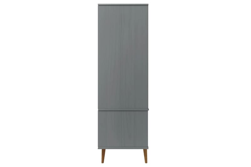 beBasic Garderob grå 90x55x175 cm massiv furu - Förvaring - Sko- & klädförvaring - Garderober & garderobssystem