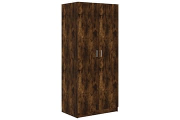 beBasic Garderob rökfärgad ek 80x52x180 cm konstruerat trä - Förvaring - Sko- & klädförvaring - Garderober & garderobssystem