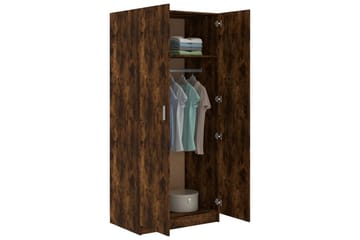 beBasic Garderob rökfärgad ek 80x52x180 cm konstruerat trä - Förvaring - Sko- & klädförvaring - Garderober & garderobssystem