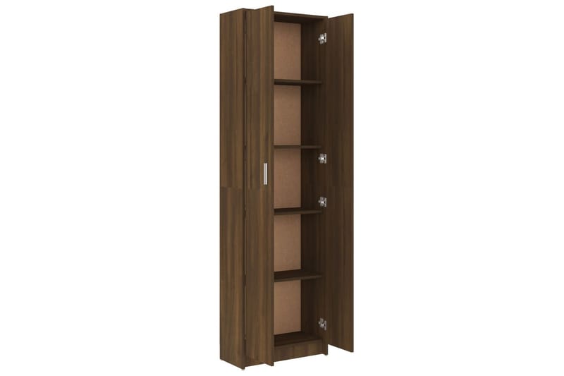 beBasic Hallgarderob brun ek 55x25x189 cm konstruerat trä - Garderober & garderobssystem