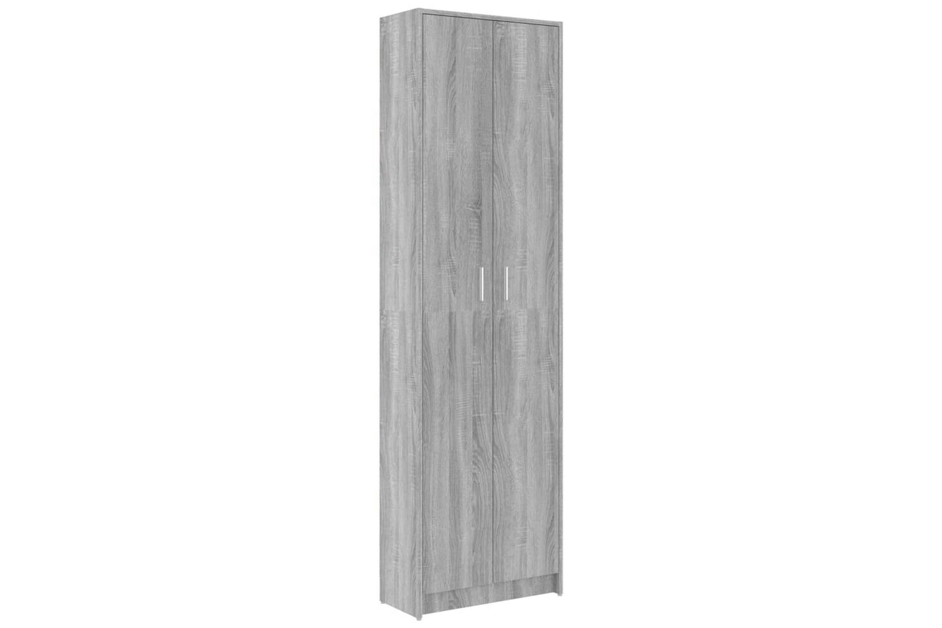 beBasic Hallgarderob grå sonoma 55x25x189 cm konstruerat trä –