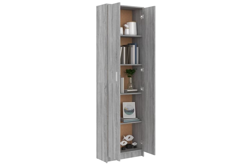beBasic Hallgarderob grå sonoma 55x25x189 cm konstruerat trä - Förvaring - Sko- & klädförvaring - Garderober & garderobssystem