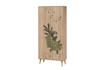 Bertoaria Garderob 80x190 cm Brun
