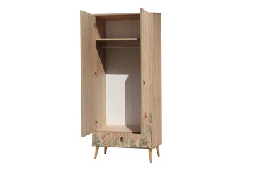 Bertoaria Garderob 80x190 cm Brun - Hanah Home - Förvaring - Sko- & klädförvaring - Garderober & garderobssystem