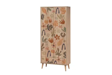 Bertoaria Garderob 80x190 cm Brun