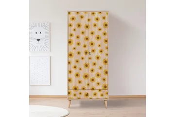 Bertoaria Garderob 80x190 cm Brun - Hanah Home - Förvaring - Sko- & klädförvaring - Garderober & garderobssystem