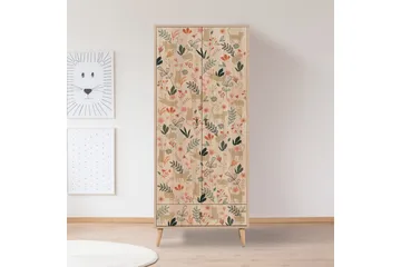 Bertoaria Garderob 80x190 cm Brun - Hanah Home - Förvaring - Sko- & klädförvaring - Garderober & garderobssystem