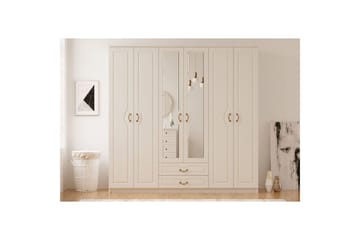 Beyric Garderob 210x210 cm - Matt Vit - Förvaring - Sko- & klädförvaring - Garderober & garderobssystem