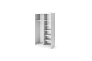 Biancco Garderob 120x220 cm - Vit - Förvaring - Sko- & klädförvaring - Garderober & garderobssystem