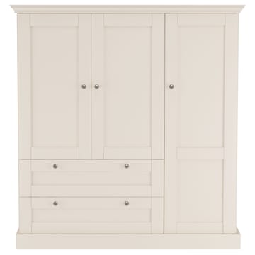 Binz Garderob 122x130 cm - Kashmirgräddvit - Förvaring - Sko- & klädförvaring - Garderober & garderobssystem