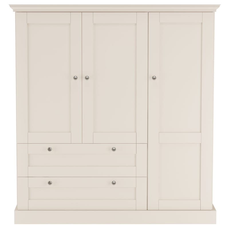 Binz Garderob 122x130 cm - Kashmirgräddvit - Förvaring - Sko- & klädförvaring - Garderober & garderobssystem