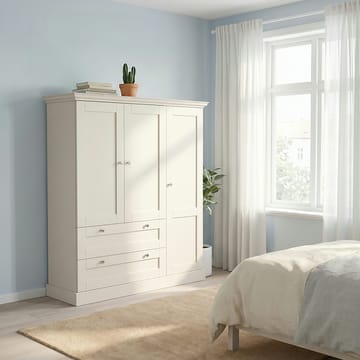 Binz Garderob 122x130 cm - Kashmirgräddvit - Förvaring - Sko- & klädförvaring - Garderober & garderobssystem